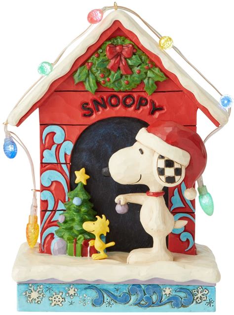 Jim Shore Peanuts 6002771 Snoopy Dog House Figurine Snoopy Dog House