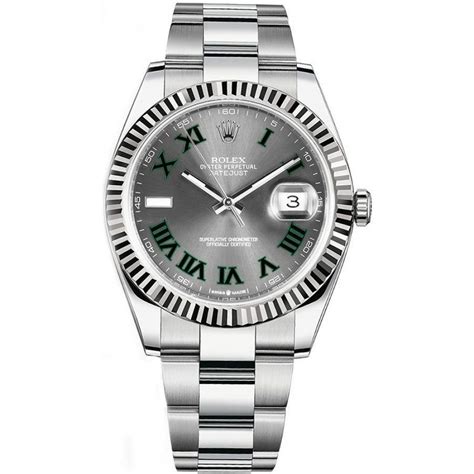 Rolex Datejust 41 Grey Dial Mens Watch 126334 Sltro
