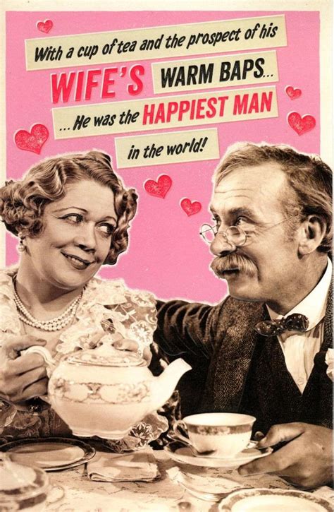Funny Wifes Nice Baps Valentines Day Greeting Card Cards