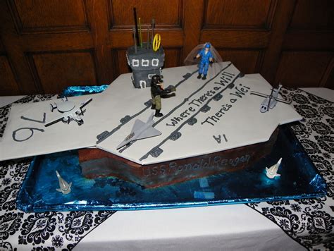 Cake By Anna The Wedding Moms Aircraft Carrier Cake For Navy Bride