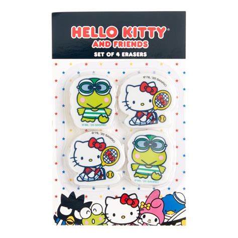 Hello Kitty And Friends Sports Erasers 4 Pack By World Market Hello Kitty School Supplies