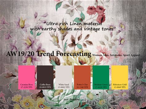 Aw20192020 Trend Forecasting On Pantone Canvas Gallery