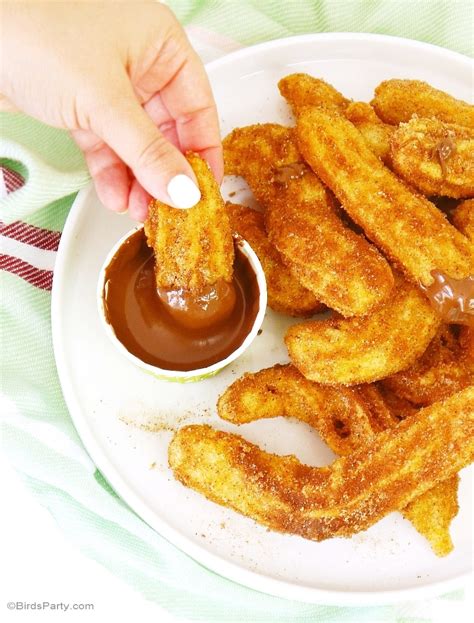Recipe Homemade Cinnamon Churros With Nutella Sauce Party Ideas