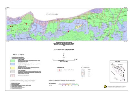Peta Geologi Lingkungan Bireuen Katalog Peta Banda Aceh