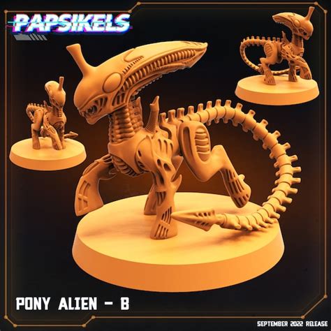 Pony Alien B 1 Xenomorph Fan Art Sculpted By Papsikels Etsy