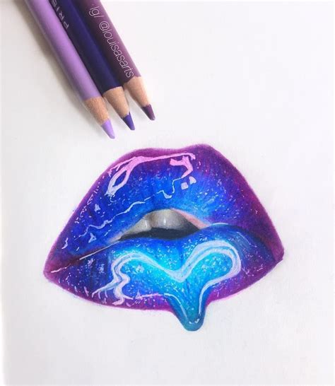 Louisasarts Creates A Glossy Finish To These Full Defined Lips Using Prismacolor® Premier