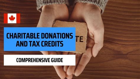 Charitable Donations And Tax Credits In Canada Youtube