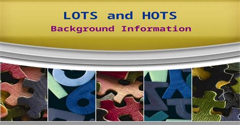 Lots And Hots Background Infos3 Ppt Powerpoint