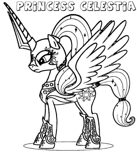 Princess celestia coloring pages are a fun way for kids of all ages to develop creativity focus motor skills and color recognition. Pony Celestia Coloring Pages to download and print for free