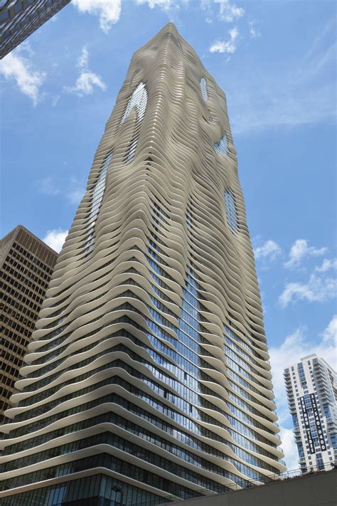 Aqua Chicago Iconic Buildings Architecture Exterior Space Architecture