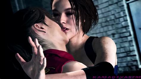 Resident Evil And Claire And Jill Lesbian Kissing And Kamadevasfm