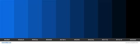 Shades Xkcd Color Deep Sky Blue 0d75f8 Hex Royal Blue Color Code