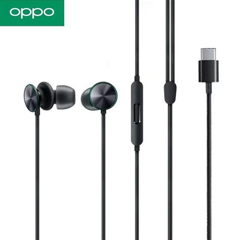 Oppo O Fresh Mh153 Type C Stereo Earphone Wire Controlled Wired Music