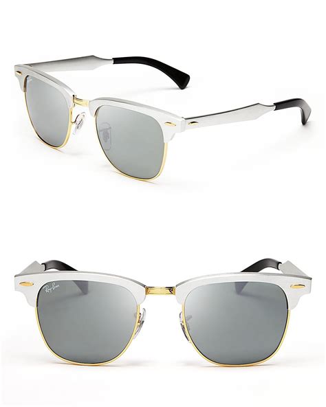 Ray Ban Unisex Clubmaster Mirror Sunglasses Jewelry And Accessories
