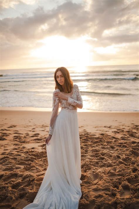 Sunset Wedding Shoot At Manly Beach In Sydney Junebug