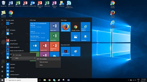Windows 10 Desktop And Action Center Information Technology Services