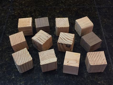 Wood Blocks Cubes 1 12″ X 1 12″ X 1 12 Set Of 12 Action