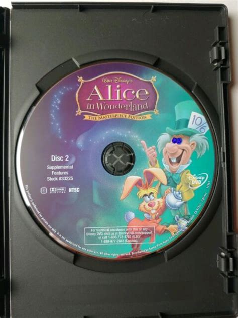 Walt Disneys Alice In Wonderland Masterpiece Editiondvd 2 Disc Set