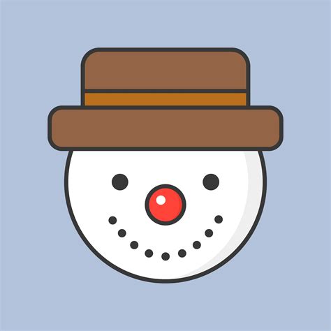 Snowman Filled Outline Icon For Christmas Theme 464016 Vector Art At