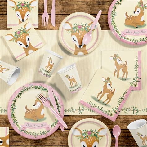 Deer Party Table Centerpiece Baby Shower Deer One First Etsy