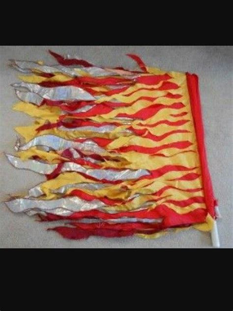 Multi Layered Flame Flag Color Guard Flags Praise And Worship Flag