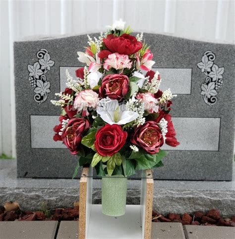 Check spelling or type a new query. Cemetery Permanent Vase Flowers-Flowers For Grave Vase ...