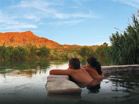 soak your stress away and take in the views from a hot springs tub along the rio grande… truth
