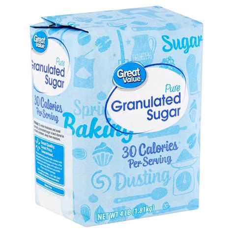 Great Value Pure Granulated Sugar 4 Lb