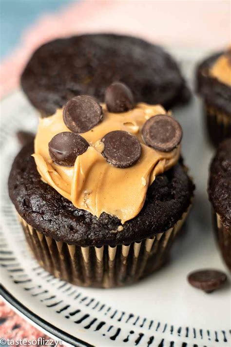 Chocolate Peanut Butter Muffins Recipe Tastes Of Lizzy T