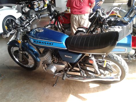 Nice original bike that appears to have been taken care of and stored inside all of its life. 1975 KAWASAKI 500 TRIPLE 2 CYCLE For Sale at Vicari ...