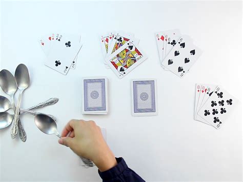 Once someone does, everyone tries to grab a spoon. How to Play Spoons (Card Game) (with Rule Sheet) - wikiHow