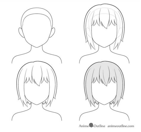 Como Desenhar Cabelo De Anime Feminino Passo A Passo