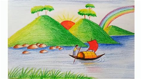 Easy Scenery Drawing For Kids At Getdrawings Free Download