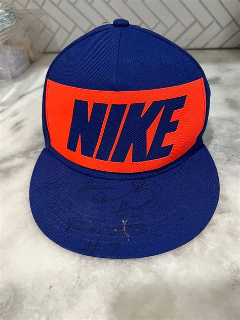 Nike Rare Nike Royal Blue And Red Logic Snap Back Cap Ball Hat Grailed