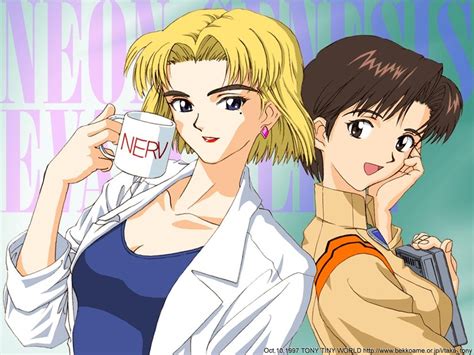 Akagi Ritsuko And Ibuki Maya Neon Genesis Evangelion Drawn By Tony