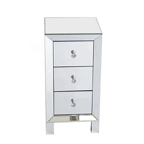 It's not overly easy but it's not too complicated either. 3 Drawers Mirrored Nightstand Modern Bedside Table Simple ...
