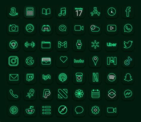 Neon Green App Icons Free Aesthetic Green App Icons Ios And Android