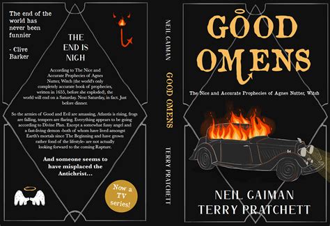 A Good Omens Book Cover Design On Behance