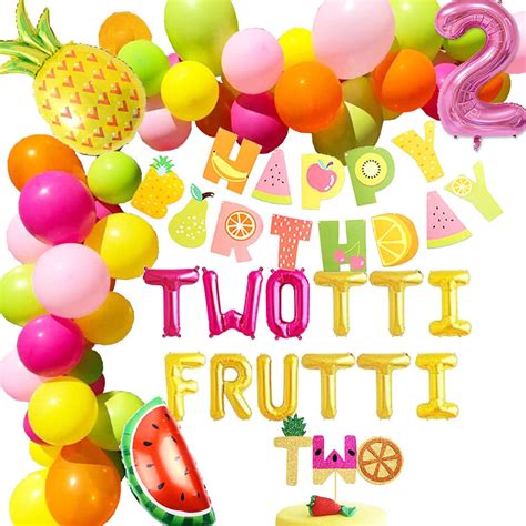 Buy Heeton Twotti Frutti Birthday Decorations Balloons Twotti Fruity