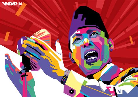 soekarno in wpap by widikurniawan on deviantart