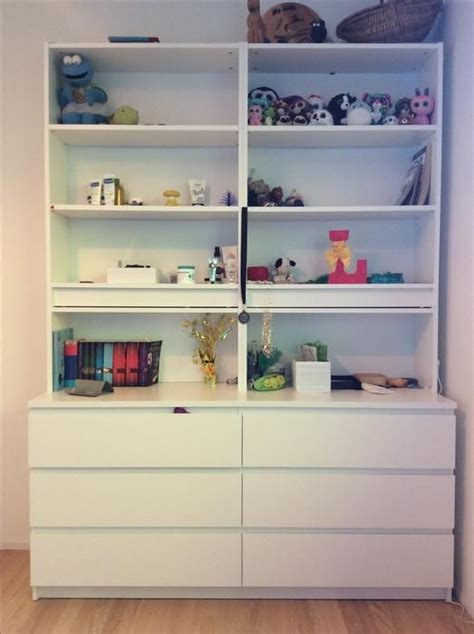 Ikea Malm And Billy 6 Drawer Dresser And Shelf Wall Unit Classifieds