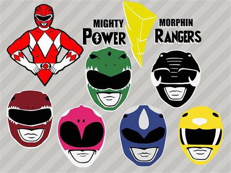Power rangers svgjpgepspsdai for vector portrait of brainstorming, thinki #254365. Pin on Super heroes
