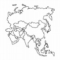 Mapa de Asia para imprimir | Descargar GRATIS
