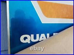 Vintage Napa Auto Parts Advertising Double Sided Aluminum Sign X