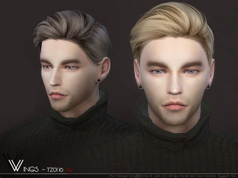 This Hair Style Has 20 Kinds Of Color Found In Tsr Category Sims 4