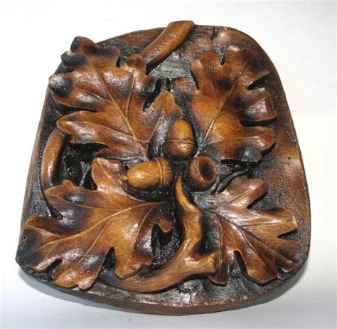 Oak Foliage Acorns Medieval Misericord Carving Worcester Cathedral