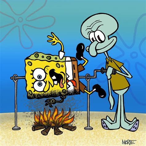 Spongebob And Squidward Caricatures And More