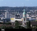 Panoramablick ueber Wuppertal-Elberfeld mit Christuskirche und ...
