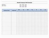 Images of Monthly Staff Schedule Template