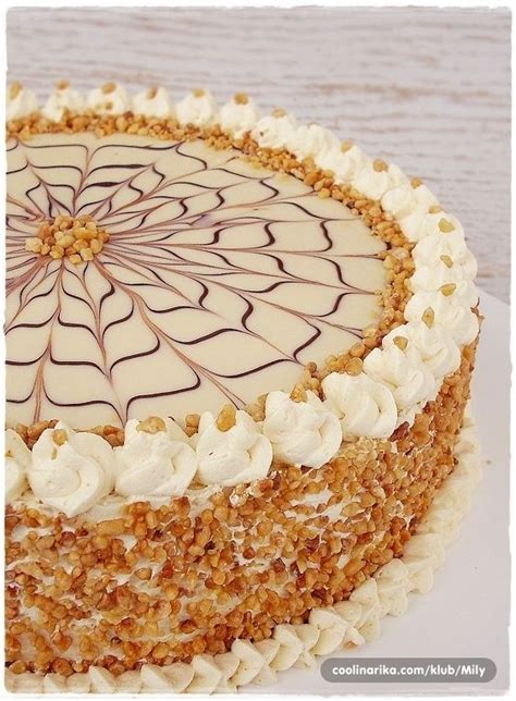 Esterházy Torte Cake recipes No bake cake Creative cake decorating